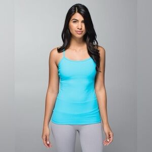 Lululemon Blue Power Y Tank Luon